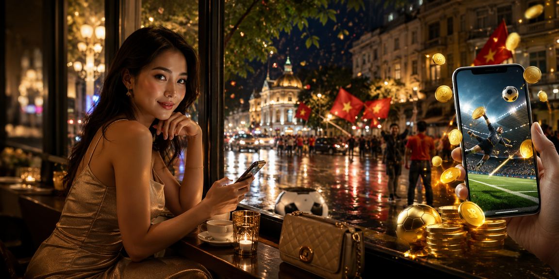 Người dùng xem tỷ lệ cá cược bóng đá tại Hà Nội