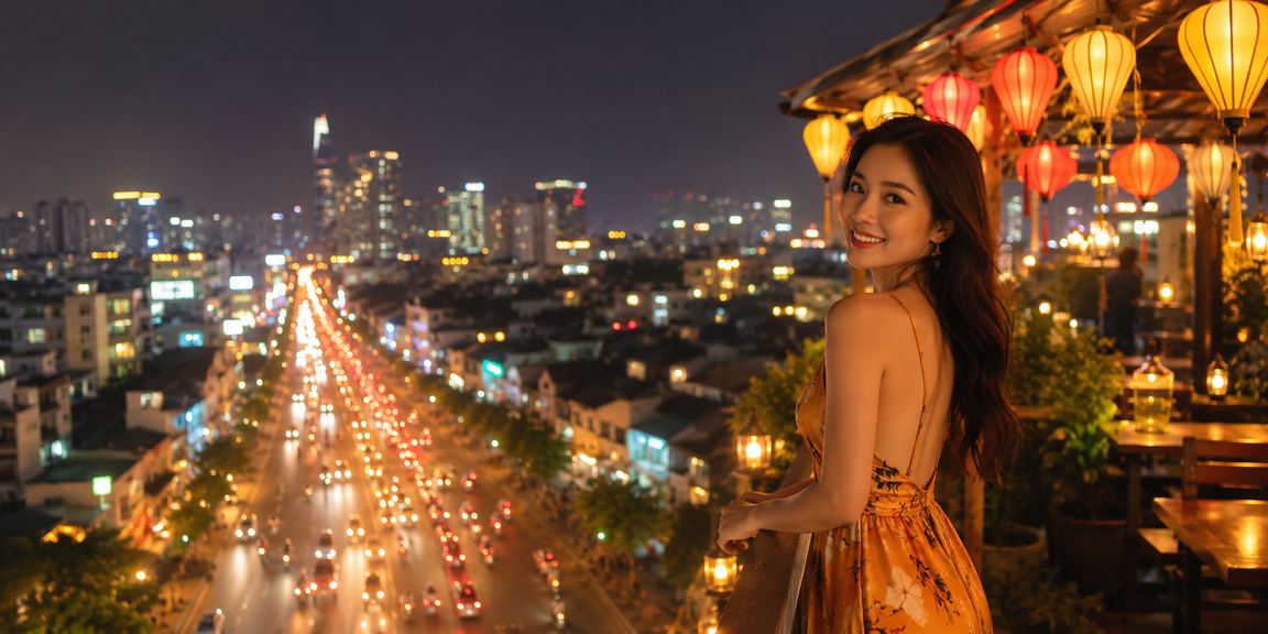 Không khí sôi động tại chợ đêm TP.HCM – người dùng theo dõi kèo bóng đá qua smartphone
